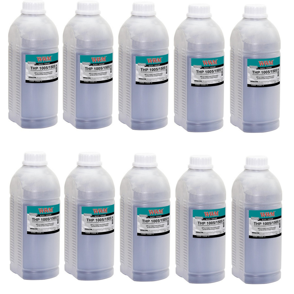 Тонер HP LJ P1005/1006/1505, 10шт x 1kg Black WWM (TB85-6/TB85-5) - изображение 1