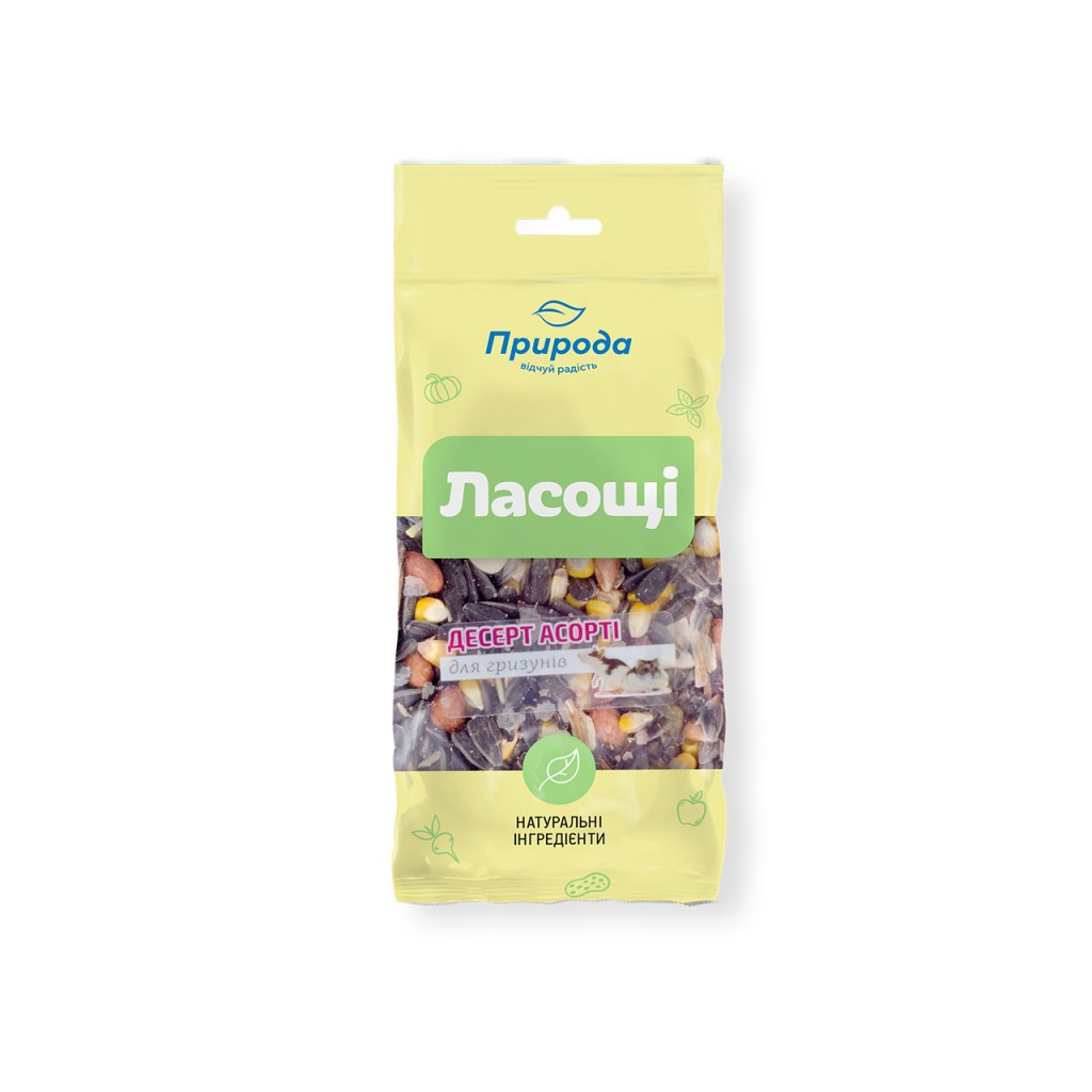 Ласощі для гризунів Природа «Десерт-асорті» 70 г (4820157401606) - зображення 1