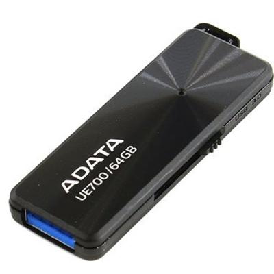 USB флеш накопичувач ADATA 64GB UE700 Black USB 3.1 (AUE700-64G-CBK) - зображення 3
