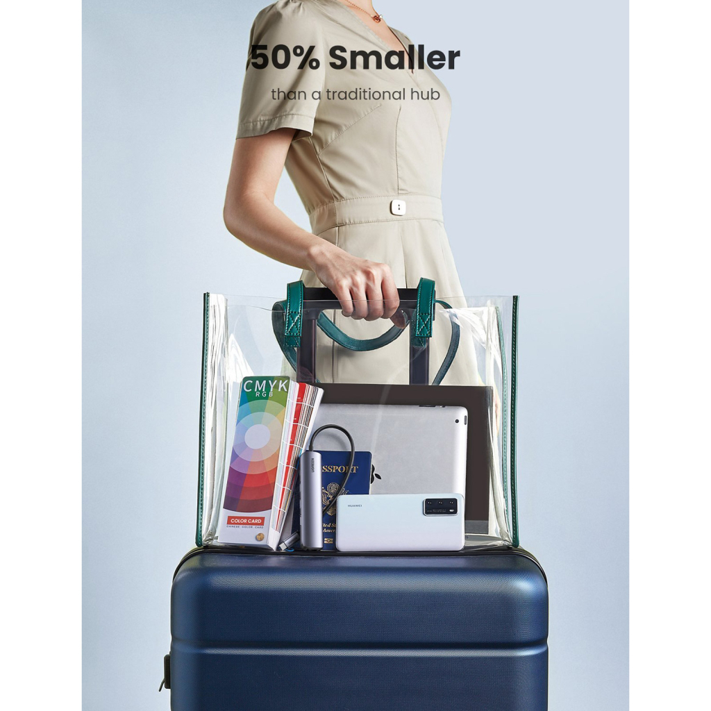 Концентратор Ugreen USB3.0 Type-C to HDMI 4K30Hz/USB 3.0x2/RJ45/PD CM418 (10919) - зображення 7