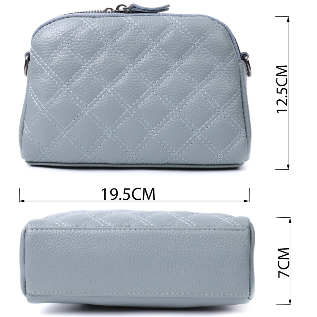 Сумка Vintage З натуральної шкіри Синя (22808) - зображення 3