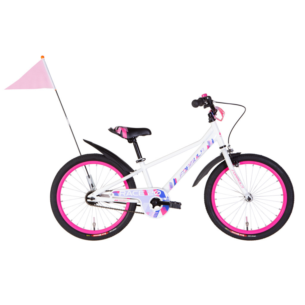 Велосипед Formula Race 20" 10" St 2024 Білий з рожевим (OPS-FRK-20-220) - зображення 1