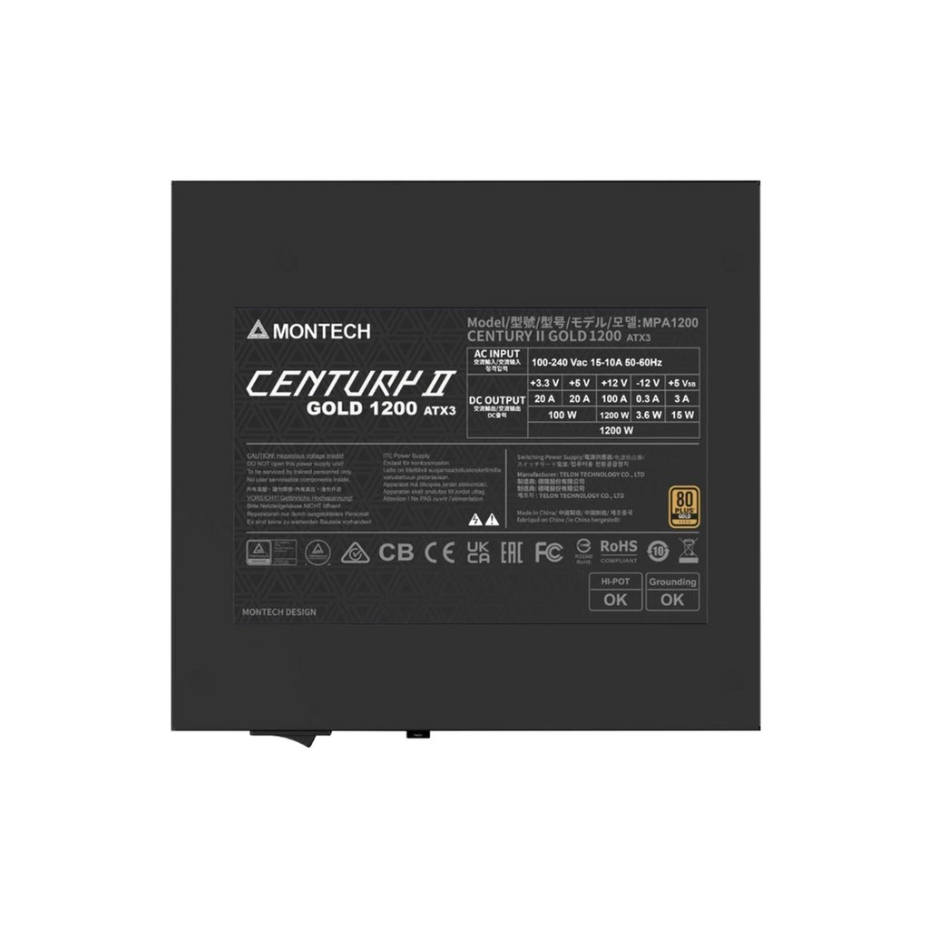Блок живлення MONTECH 1200W (CENTURY II 1200) - зображення 5