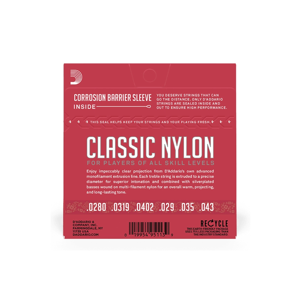 Струни для гітари D'Addario Student Classics Normal Tension (EJ27N) - зображення 3