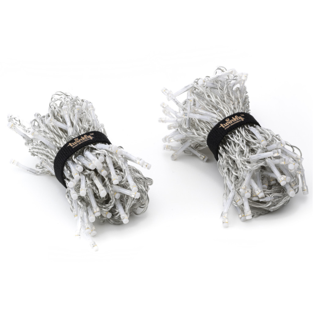 Гірлянда Twinkly Smart LED Icicle RGBW 190, BT+WiFi, Gen II, IP44 кабель проз (TWI190SPP-TEU) - зображення 5