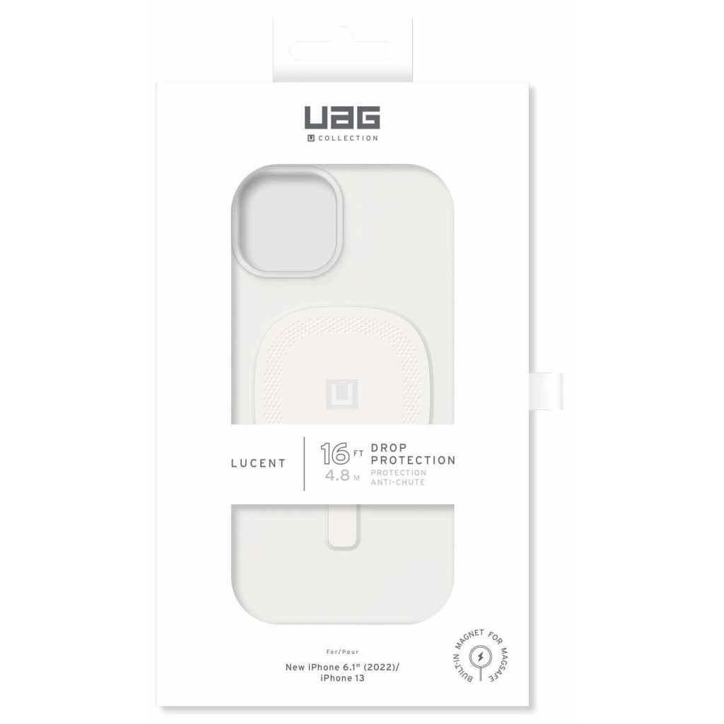 Чохол до мобільного телефона UAG [U] Apple iPhone 14 Lucent 2.0 Magsafe, Marshmallow (114076313535) - зображення 12