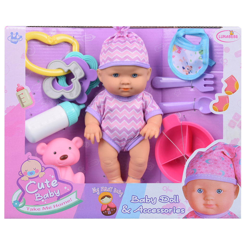 Пупс Lunabebe вініловий з аксесуарами 22 см (3858894674893) - зображення 3
