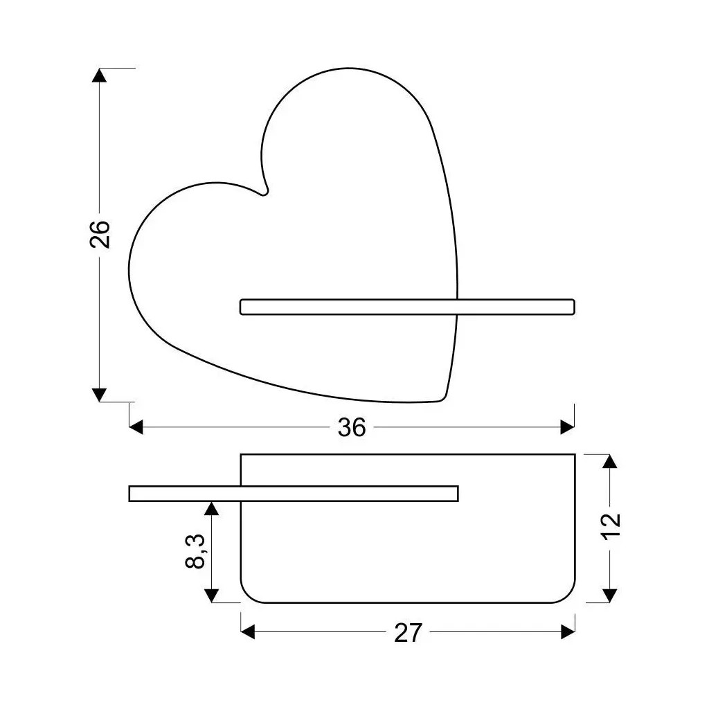 Світильник Candellux HEART (21-84569) - изображение 2