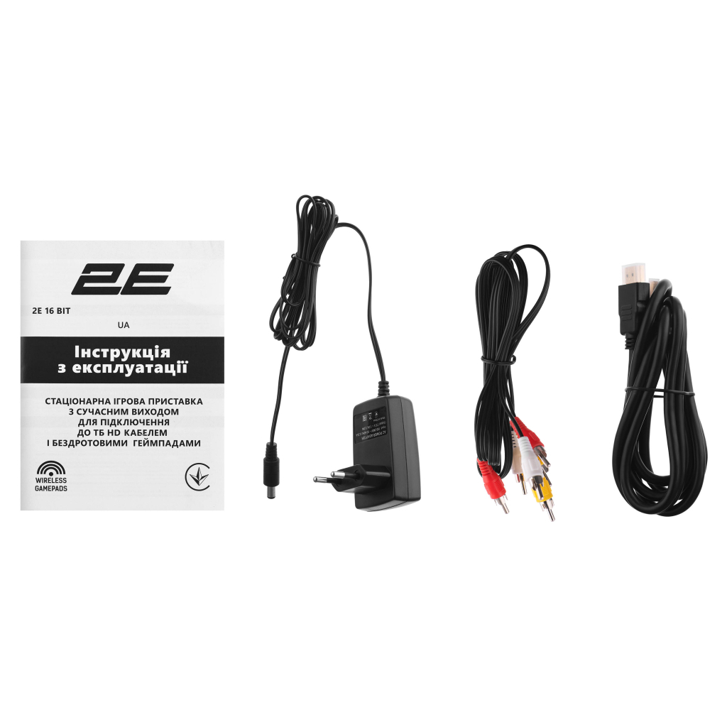 Ігрова консоль 2E 16bit HDMI (2 бездротових геймпада, 188 ігор) (2E16BHDWS188) - зображення 2