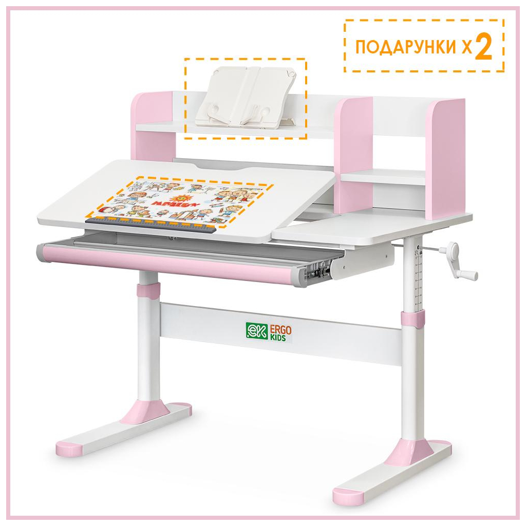 Парта ErgoKids TH-330 Pink (TH-330 W/PN) - зображення 3