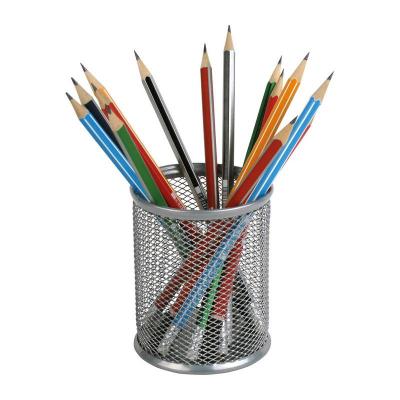 Підставка для ручок Axent round 80х80х100мм, wire mesh, silver (2110-03-A) - изображение 2