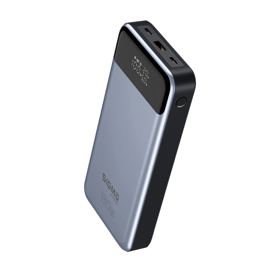 Батарея універсальна Sigma X-power SI30A7QLX 30000mAh, PD/130W, LED, cable 100w, silver (4827798479117) - зображення 5