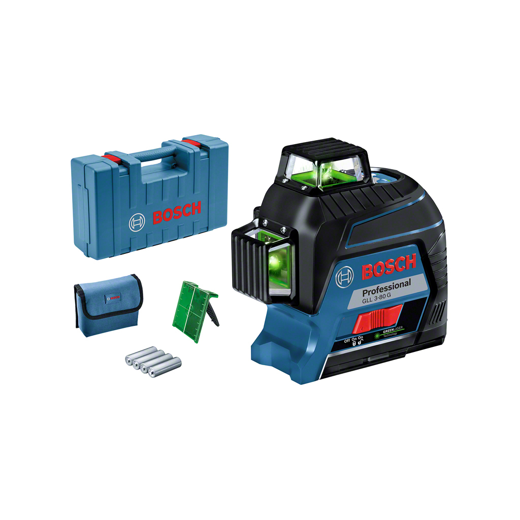 Лазерний нівелір Bosch GLL 3-80 G у кейсі (0.601.063.Y00) - изображение 2