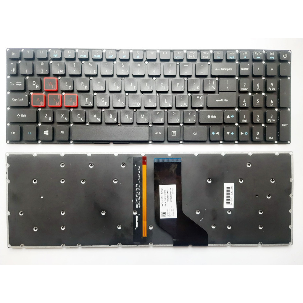 Клавіатура ноутбука Acer VN7-593/VN7-793/VX5-591G/G9-591G/PH315-51/PH317-51 UA/RU/US (A46111) - зображення 1