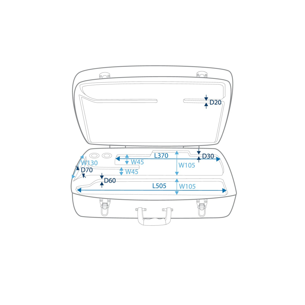 Кейс для духових інструментів RockCase Standard Line Trumpet ABS Case (RC ABS26030) - изображение 4