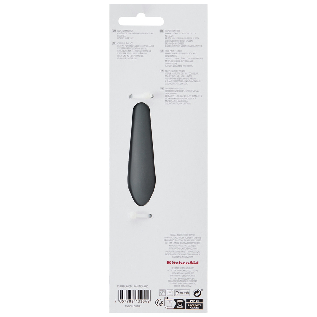 Ложка для морозива KitchenAid Coreline, 21,6 см, сіра (KAS117OHCGG) - зображення 4