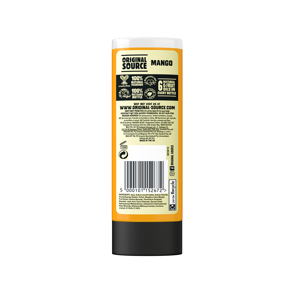 Гель для душу Original Source Mango 250 мл (5000101152672) - зображення 2