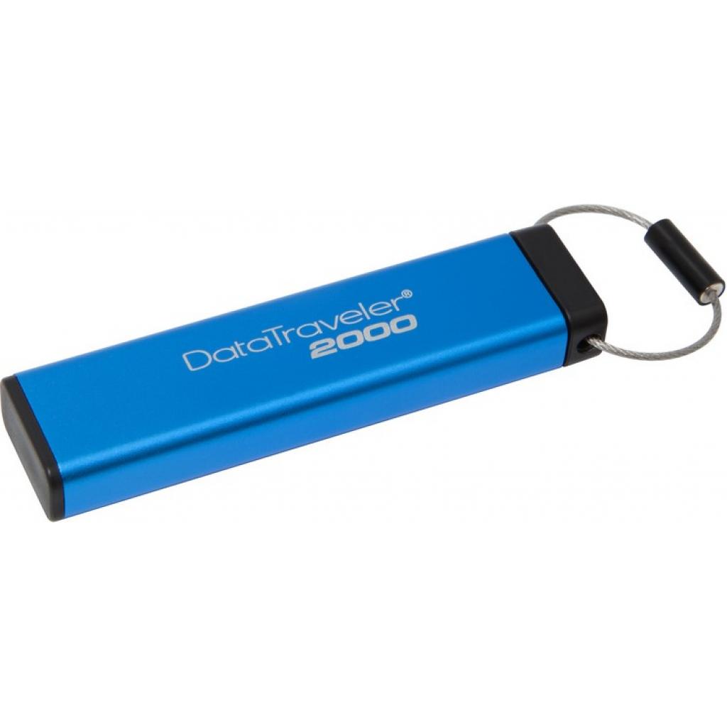 USB флеш накопичувач Kingston 32GB DT 2000 Metal Security USB 3.0 (DT2000/32GB) - зображення 2