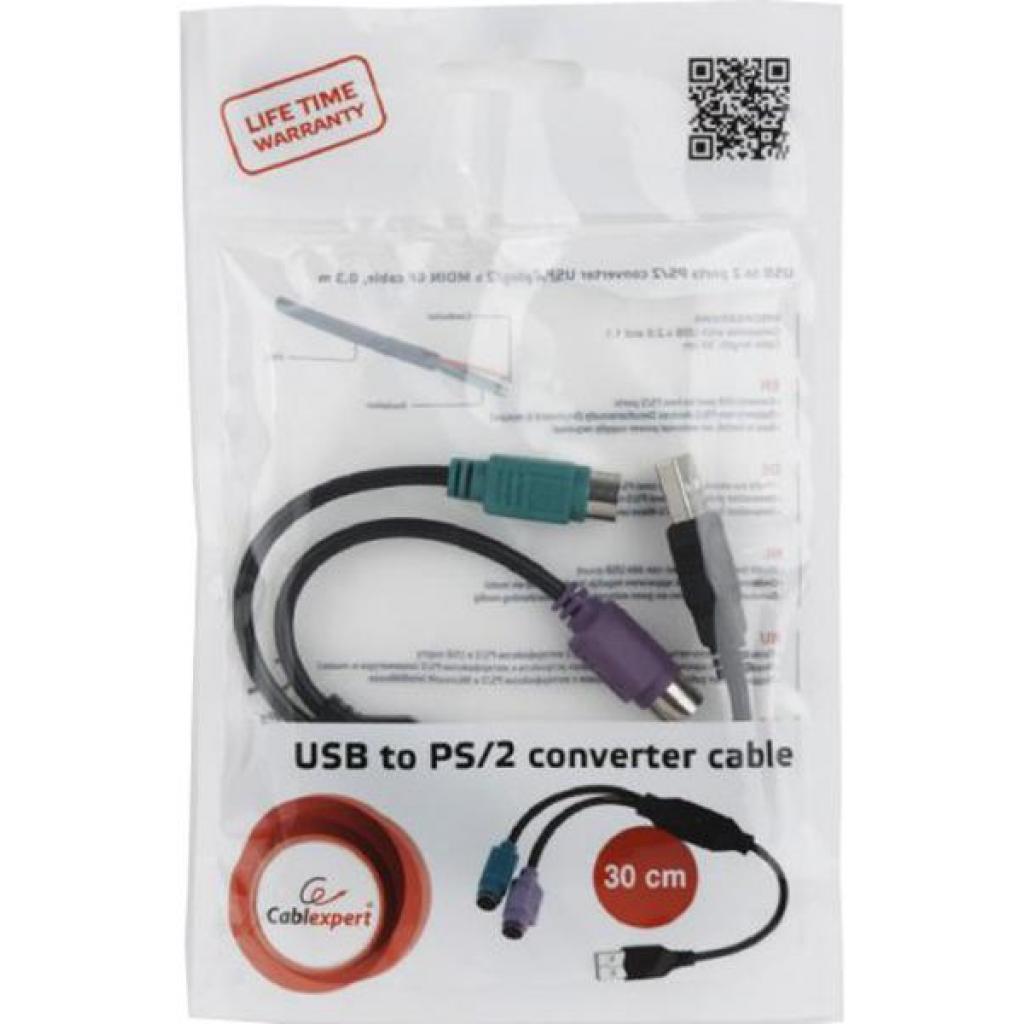 Перехідник USB to PS/2 Cablexpert (UAPS12-BK) - зображення 3