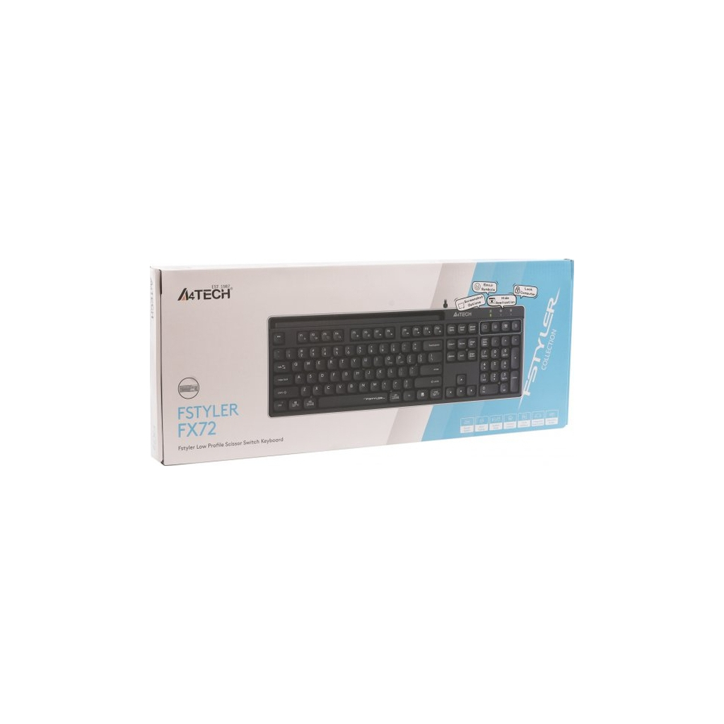 Клавіатура A4Tech FX72 USB Black (4711421001885) - зображення 9