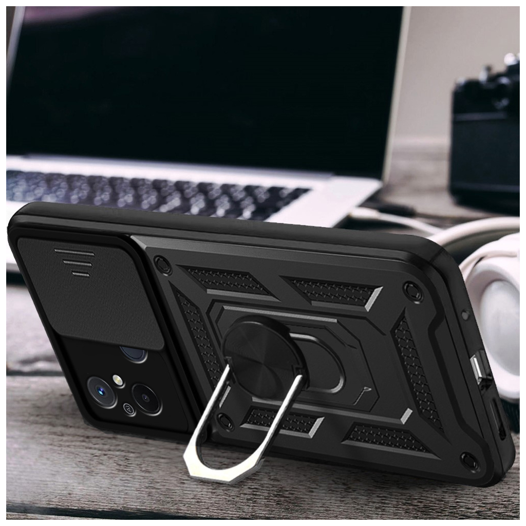 Чохол до мобільного телефона BeCover Military Xiaomi Redmi 12C Black (709165) - зображення 4