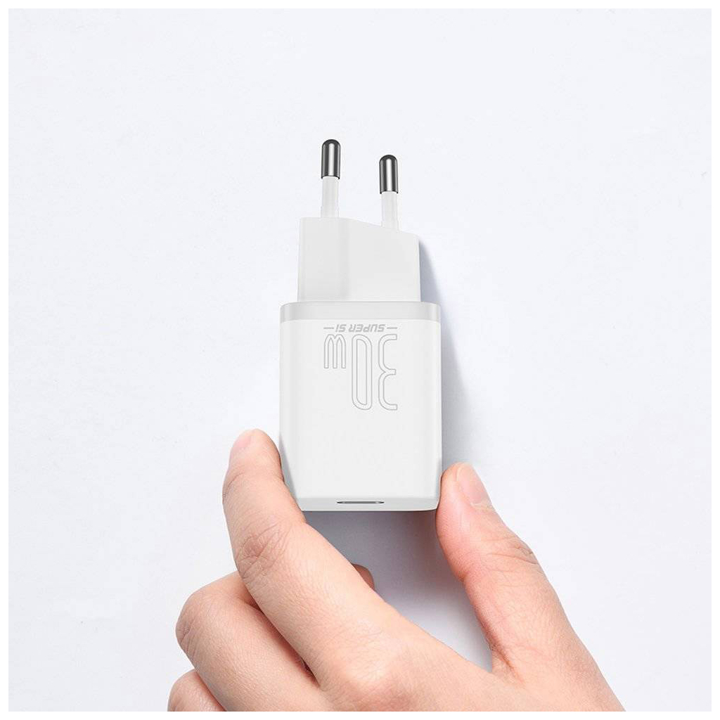 Зарядний пристрій Baseus Super Si quick charger IC 30W white (CCSUP-J02) - изображение 11