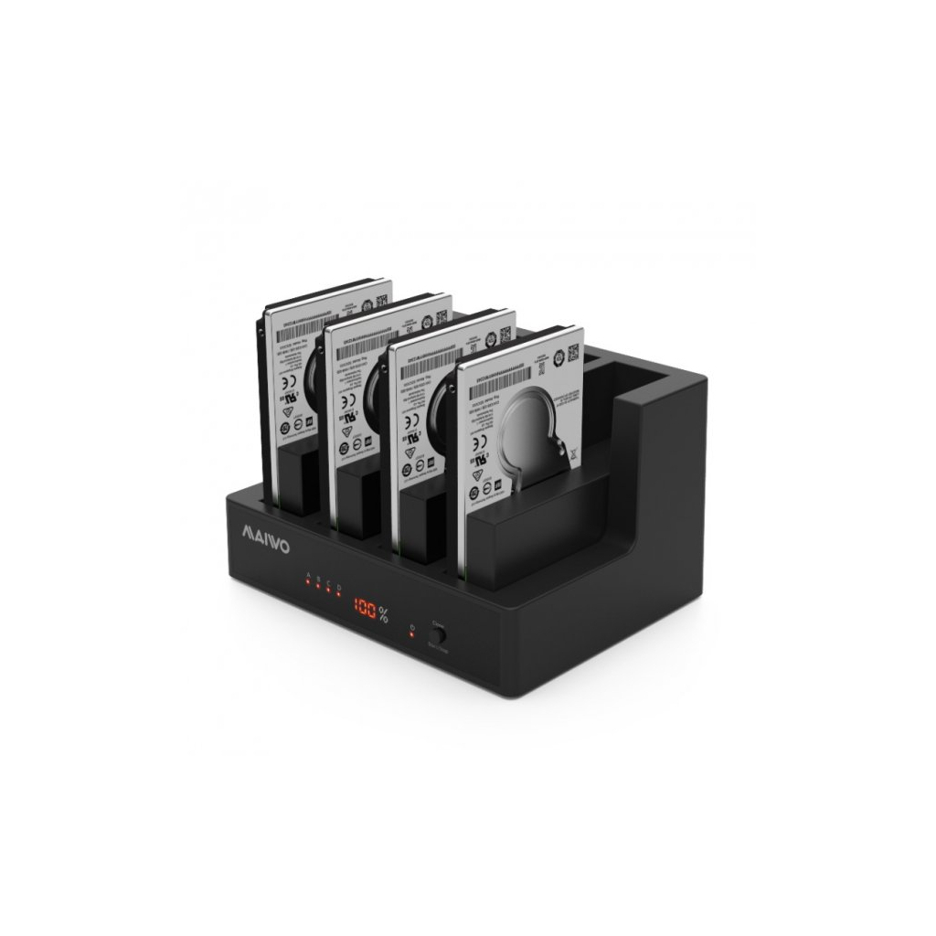 Док-станція для накопичувачів Maiwo 4*HDD 2,5"/3,5" SATA/SSD USB3.0 (K3094A) - зображення 3