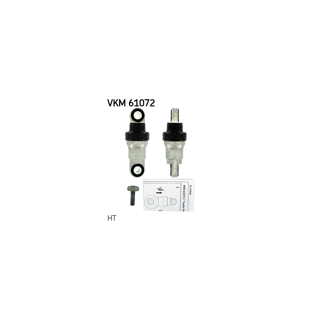 Ролик натягувача ременя SKF VKM 61072 - зображення 1