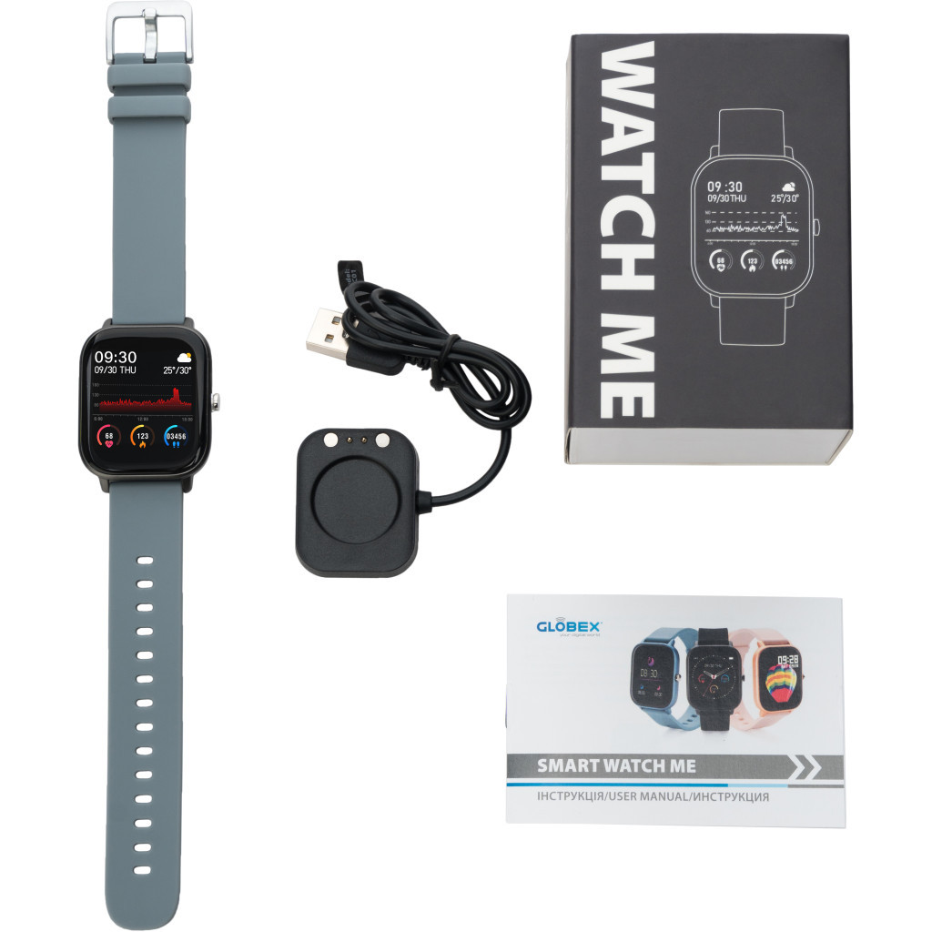 Смарт-годинник Globex Smart Watch Me (Gray) - зображення 8