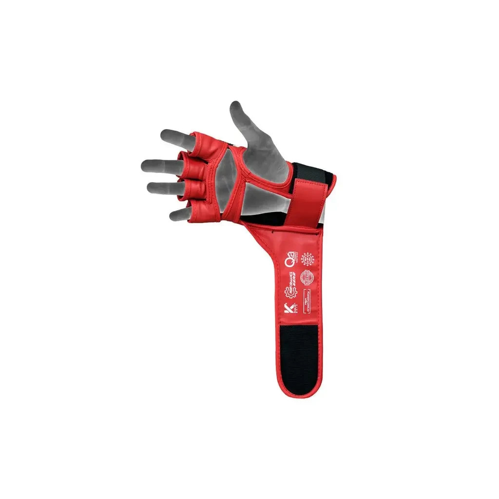 Рукавички для MMA RDX Aura Plus T-17 Red/Black L (GGR-T17RB-L+) - зображення 4