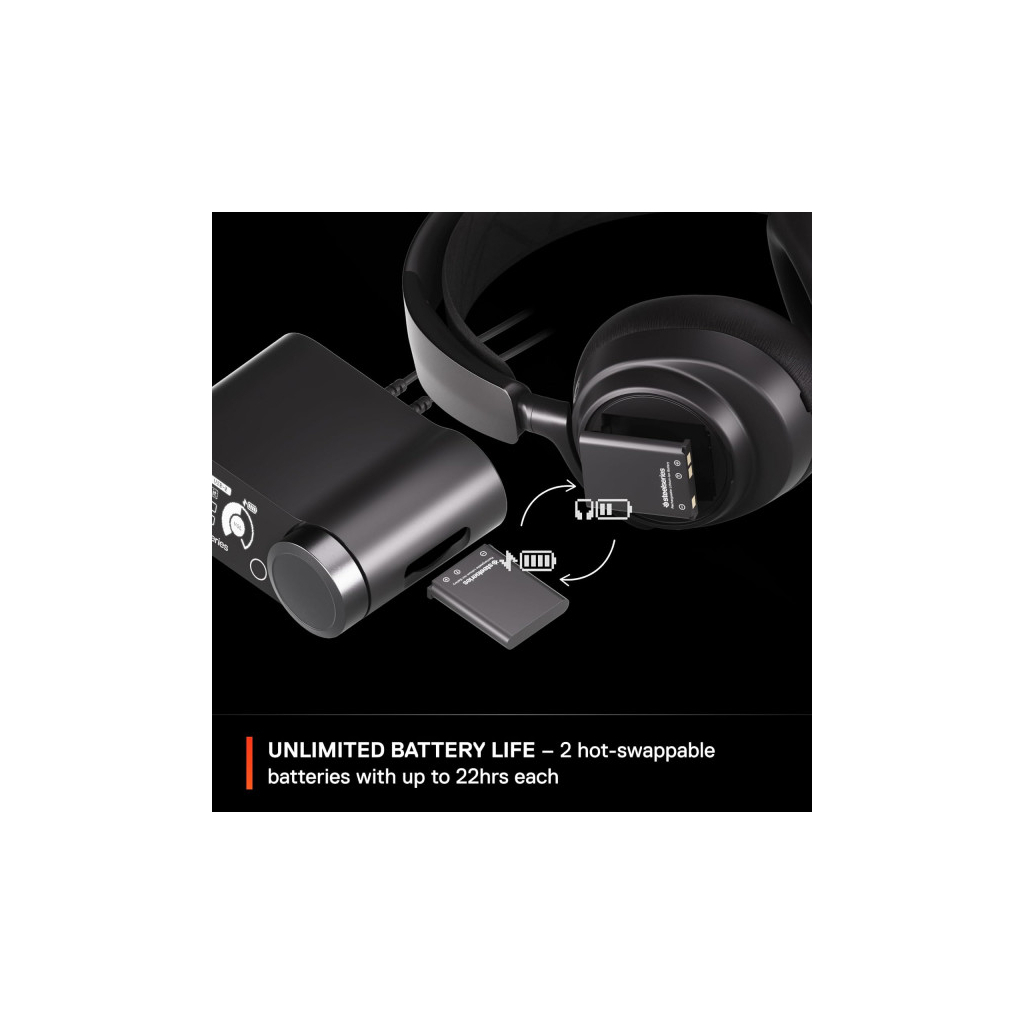 Навушники SteelSeries Arctis Nova Pro Wireless P PS/PC/SW/MAC/MOB Black (61522) - зображення 8