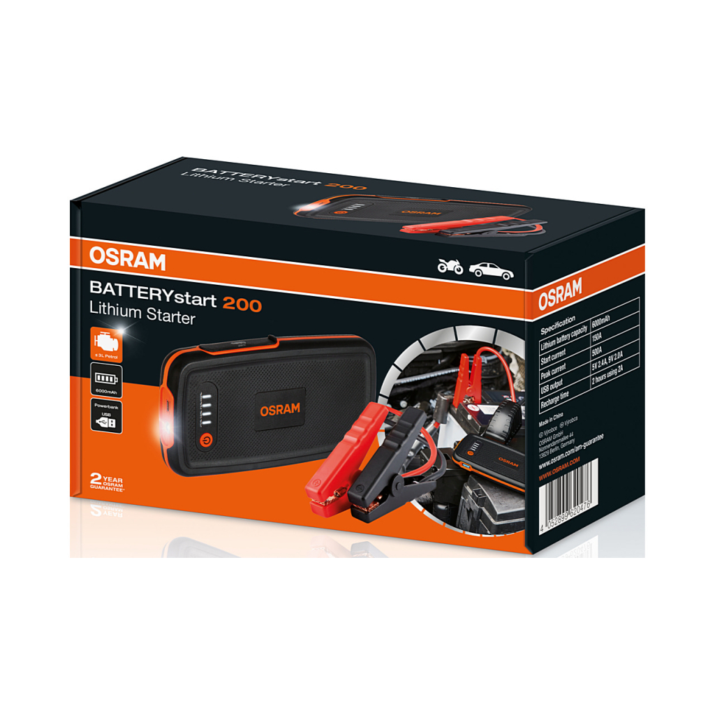 Пуско зарядний пристрій Osram OBSL200 - зображення 1