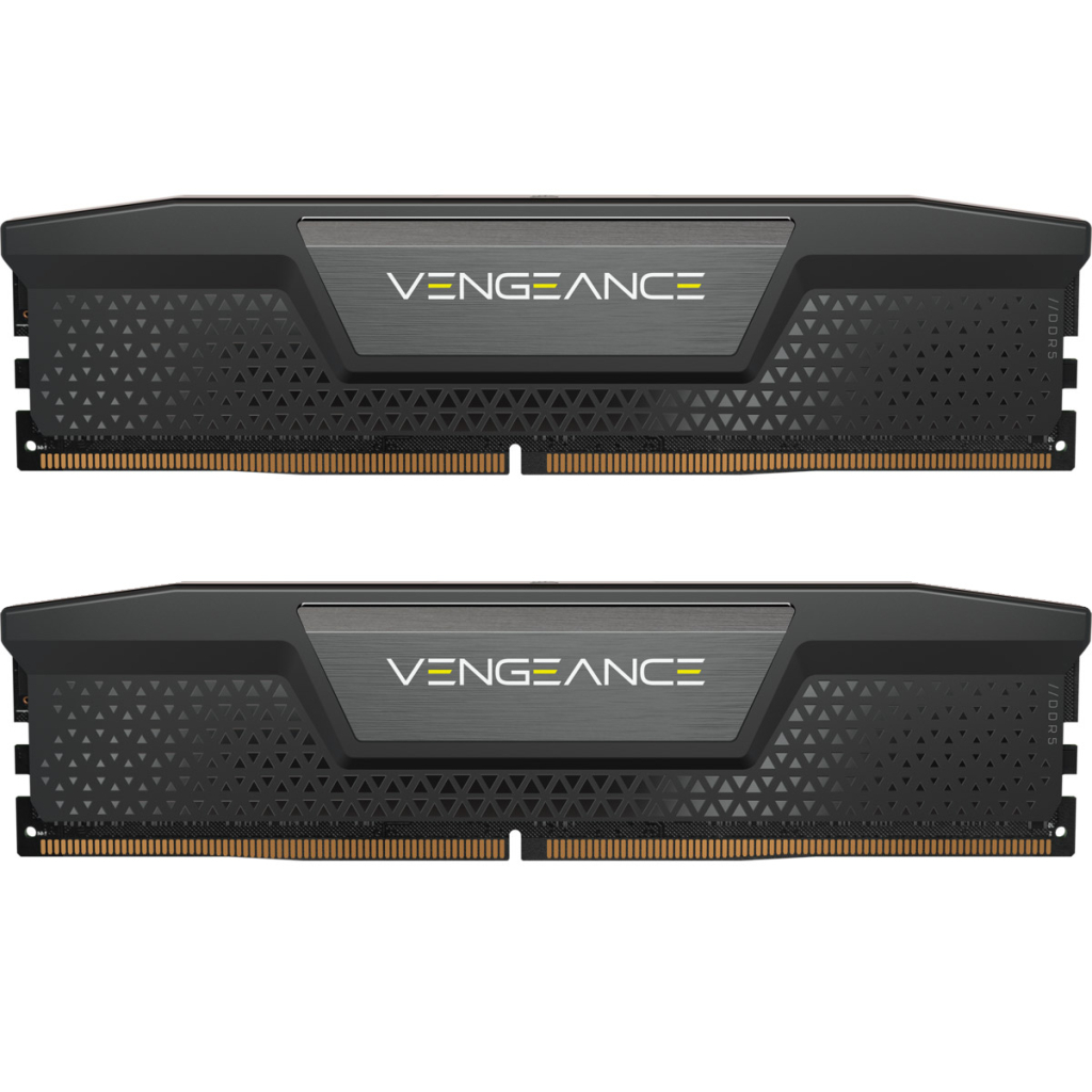 Модуль пам'яті для комп'ютера DDR5 64GB (2x32GB) 6000 MHz Vengeance Black Corsair (CMK64GX5M2B6000C40) - зображення 1