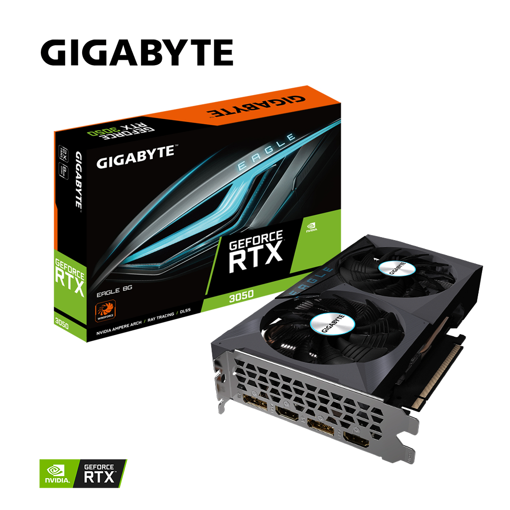 Відеокарта GIGABYTE GeForce RTX3050 8Gb EAGLE (GV-N3050EAGLE-8GD) - зображення 9