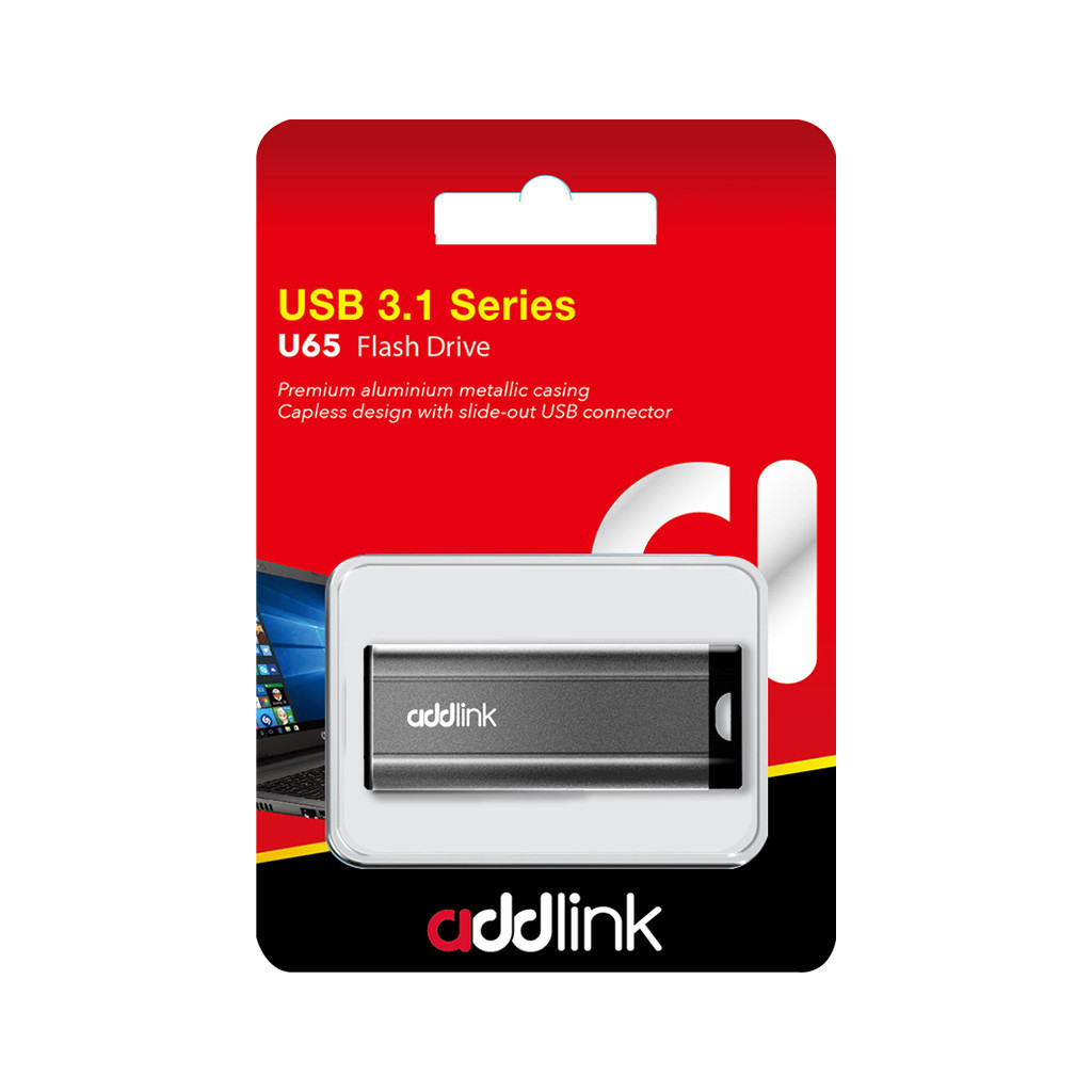 USB флеш накопичувач AddLink 128GB U65 USB 3.1 (ad128GBU65G3) - зображення 3