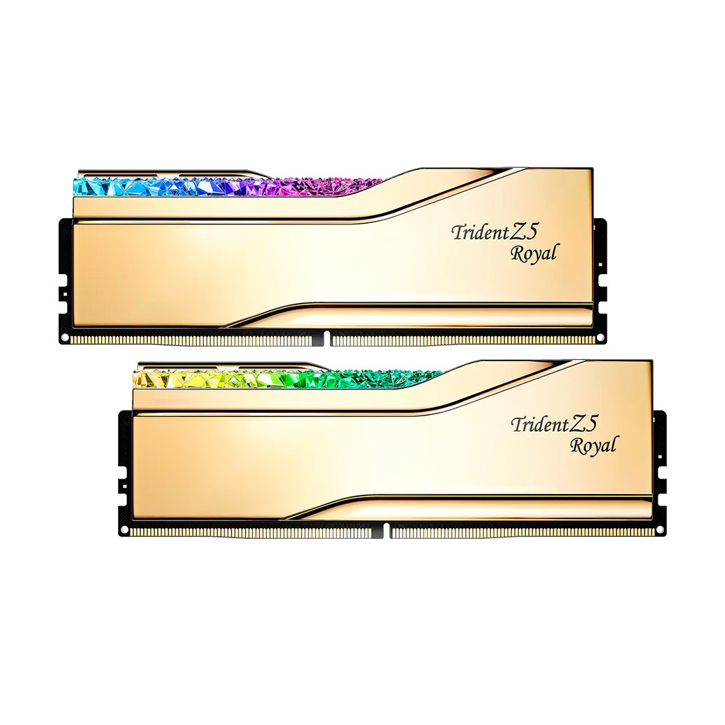 Модуль пам'яті для комп'ютера DDR5 32GB (2x16GB) 7200 MHz Trident Z5 Royal Gold G.Skill (F5-7200J3445G16GX2-TR5G) - зображення 2