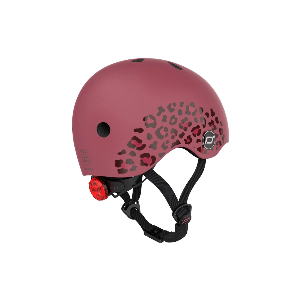 Шолом Scoot&Ride вишневий з ліхтариком 45-51см (SR-181206-WILDCAT) - зображення 2