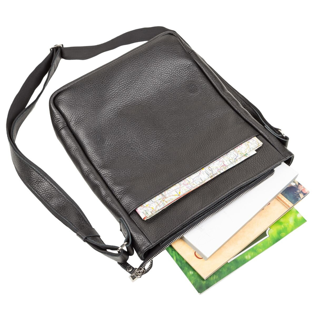 Сумка Shvigel З натуральної шкіри Чорна (11080) - зображення 5