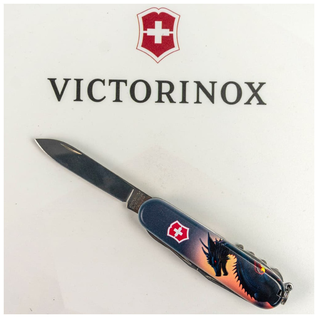 Ніж Victorinox Climber Zodiac Дракон в променях сонця (1.3703.3_Z3270p) - зображення 5