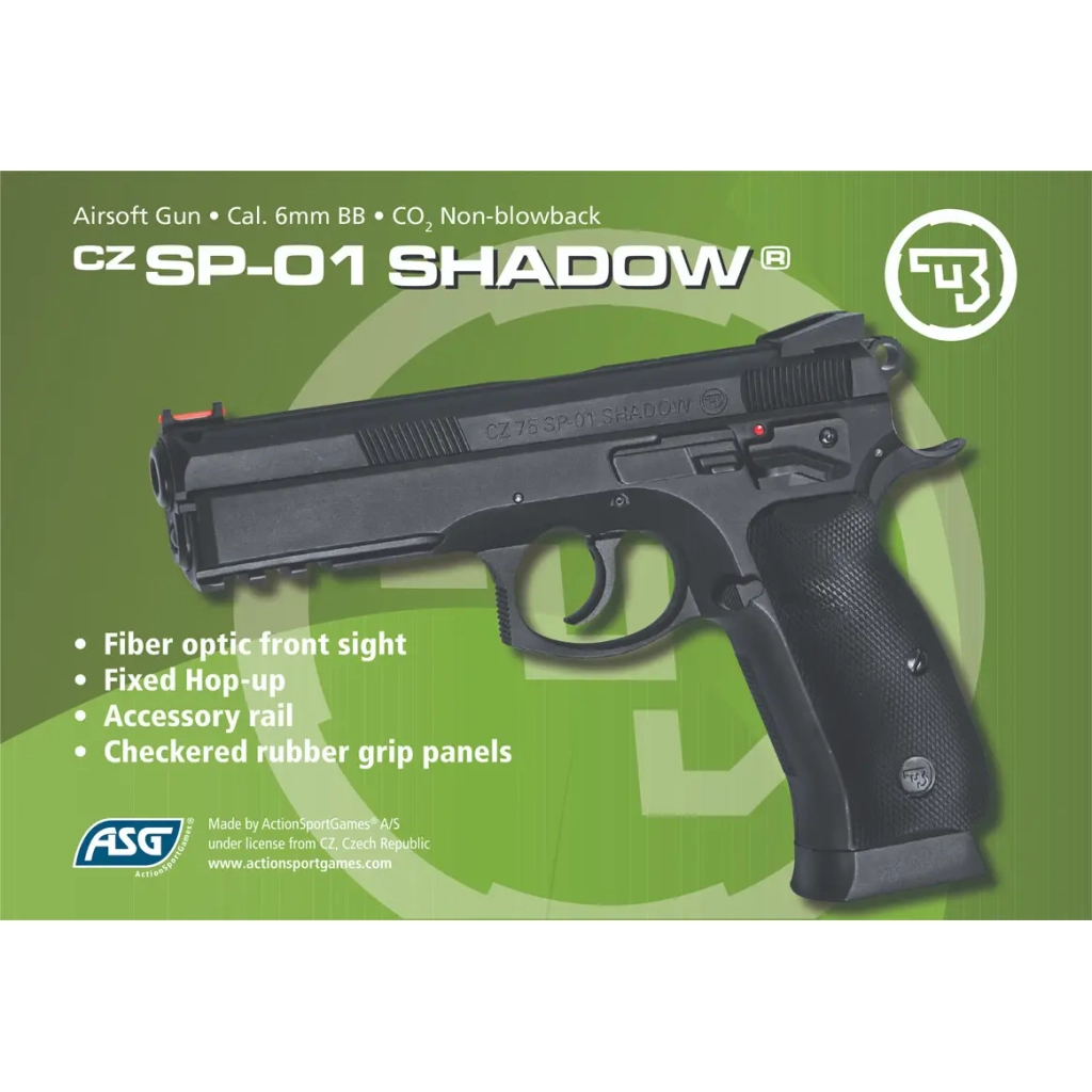 Страйкбольний пістолет ASG CZ SP-01 Shadow CO2 (17653) - зображення 7