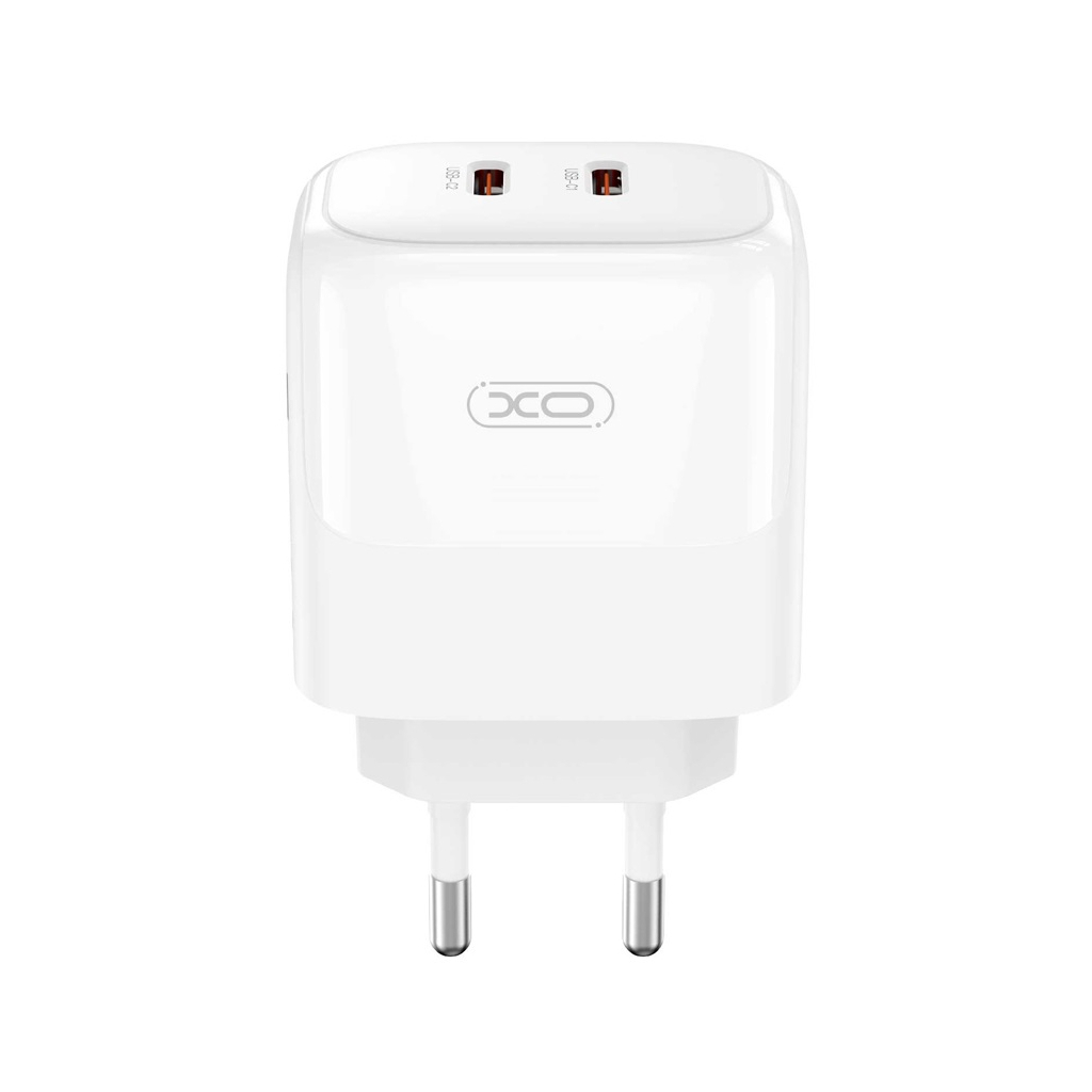 Зарядний пристрій XO L140 35W 2xUSB-C PD White (L140_White) - зображення 2