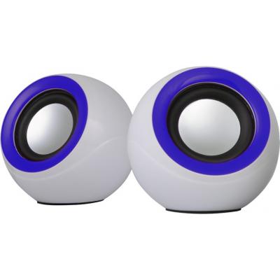 Акустична система Omega OG-116B white blue 2x3W RMS USB (OG116BWB) - зображення 1