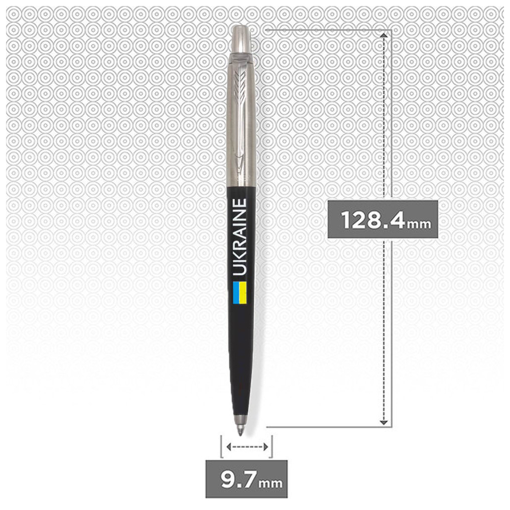 Ручка кулькова Parker JOTTER 17 Originals UKRAINE Black CT BP Прапор + Ukraine (15632_T1400u) - зображення 2