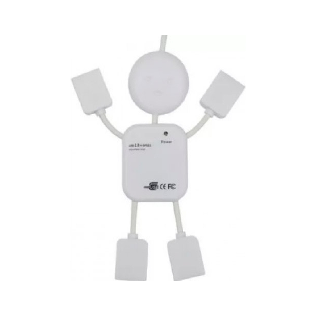 Концентратор Voltronic USB 2.0 to 4xUSB man OEM (YT-HM4-W) - зображення 2