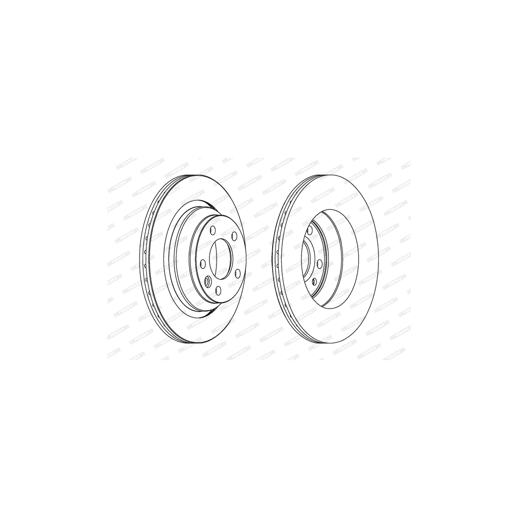 Гальмівний диск FERODO DDF1698C - зображення 1