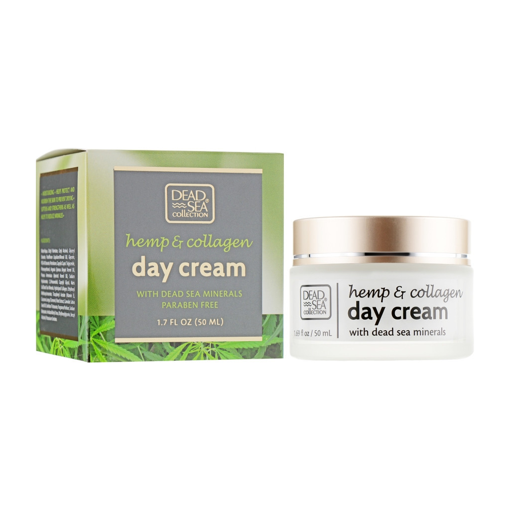 Крем для обличчя Dead Sea Collection з екстрактом конопель, колагеном і мін. Мертвого моря 50 мл (7290102259694) - зображення 1