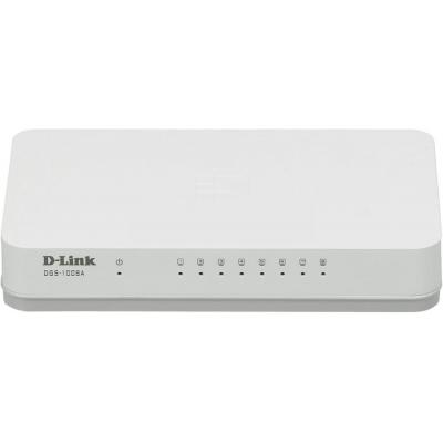 Комутатор мережевий D-Link DGS-1008A/D1A - зображення 2