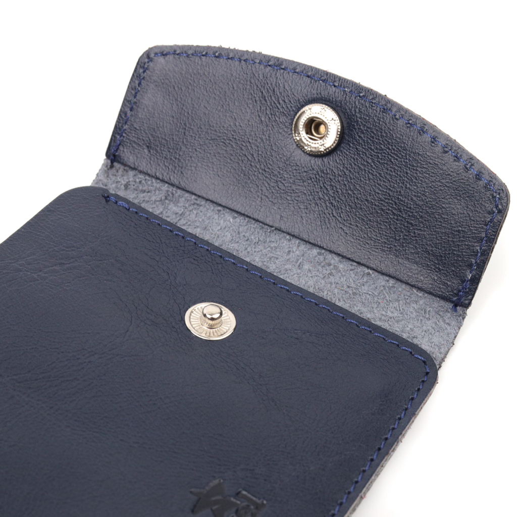 Портмоне Shvigel З натуральної шкіри Синє (16622) - зображення 7