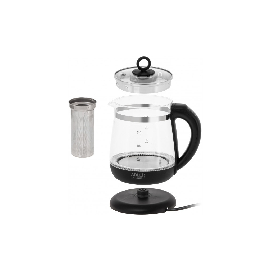 Електрочайник Adler AD 1299 black (AD1299b) - зображення 6