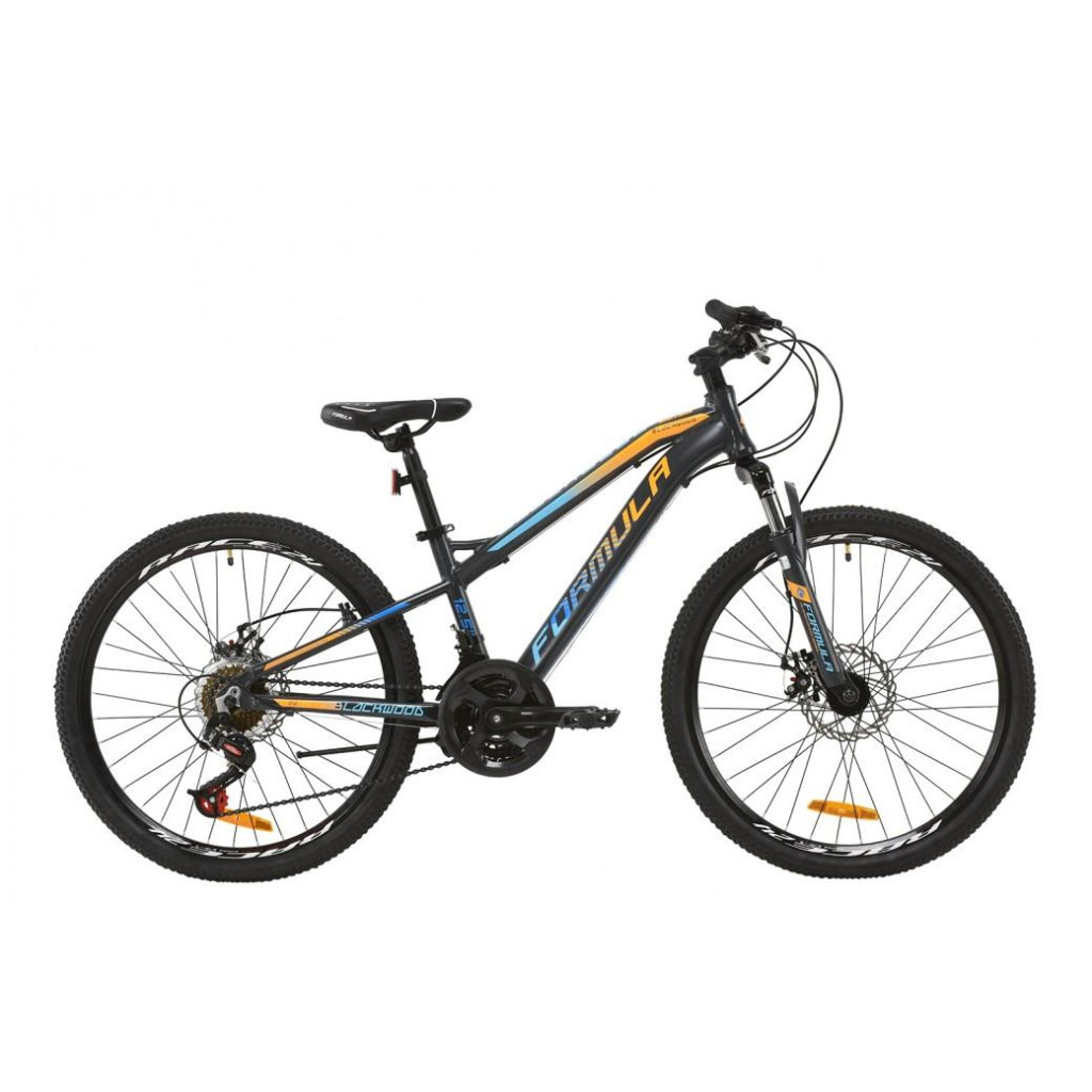 Велосипед Formula 24" BLACKWOOD 2.0 AM DD рама-12,5" Al 2020 сірий з блакитним (OPS-FR-24-177) - зображення 1